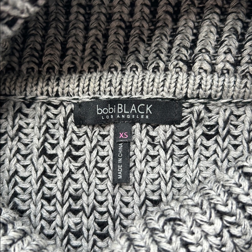 Bobi Black Women’s Knit Sweater COZY 100% COTTON SWEATER Size XS - Picture 2 of 11